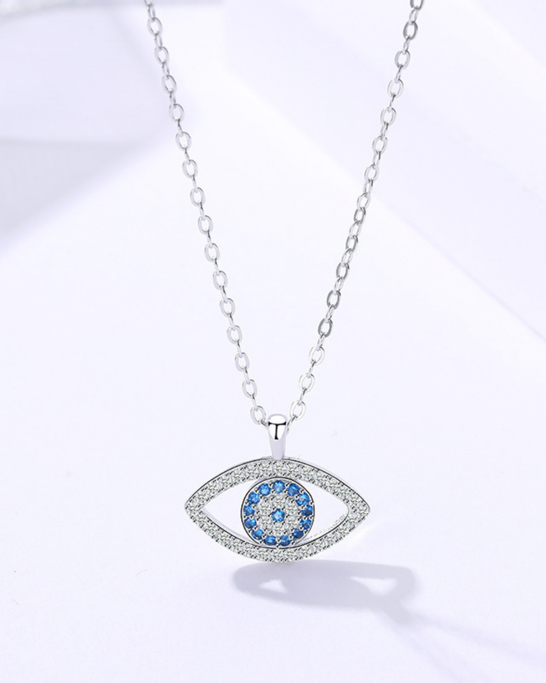Azure eye necklace