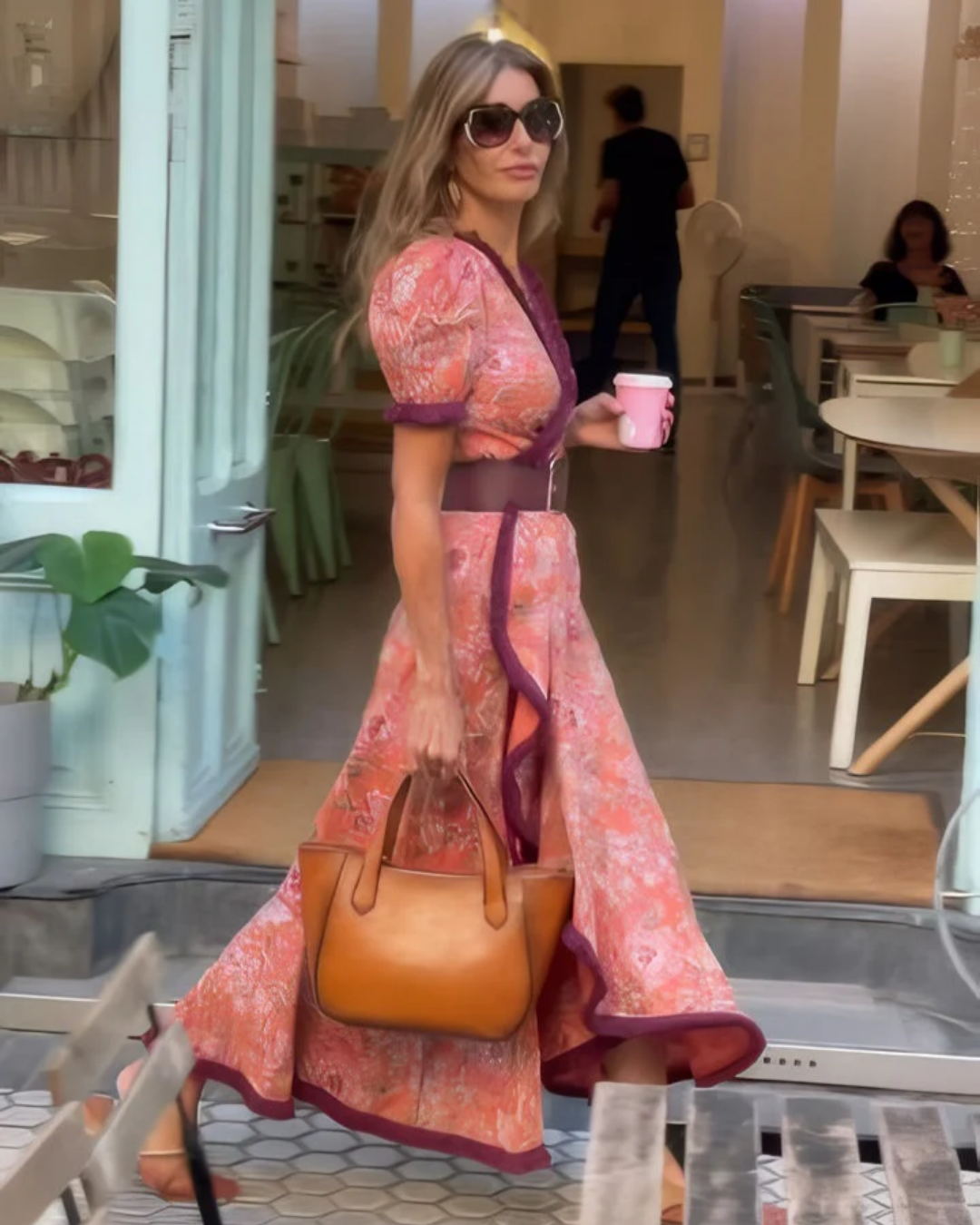Amélie Blush Maxi Dress
