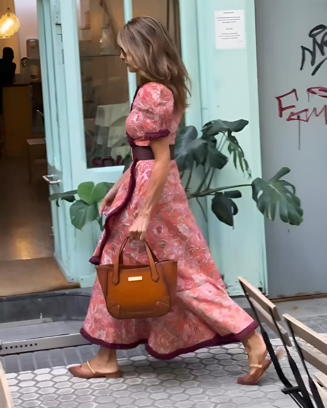 Amélie Blush Maxi Dress