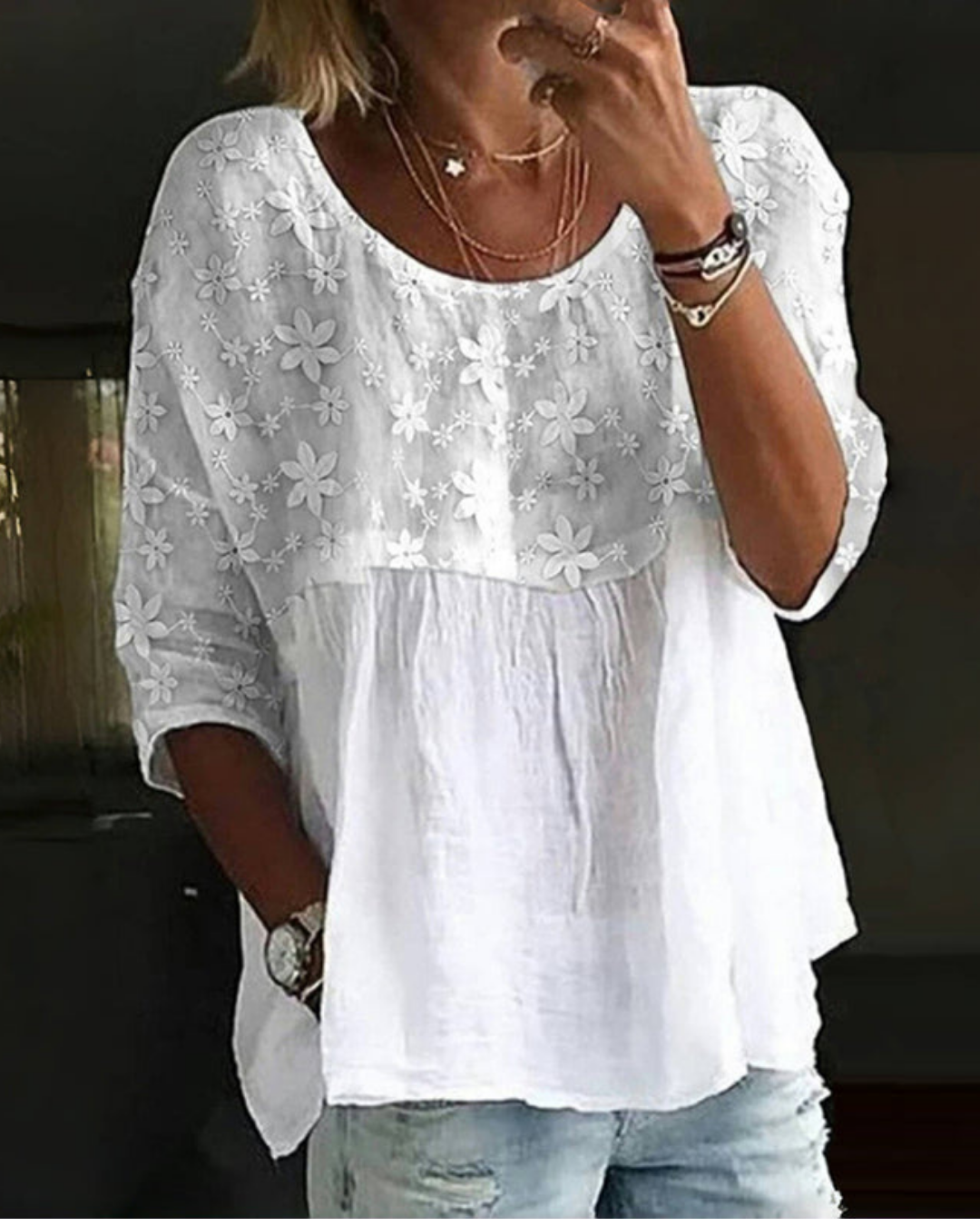 Floral summer blouse