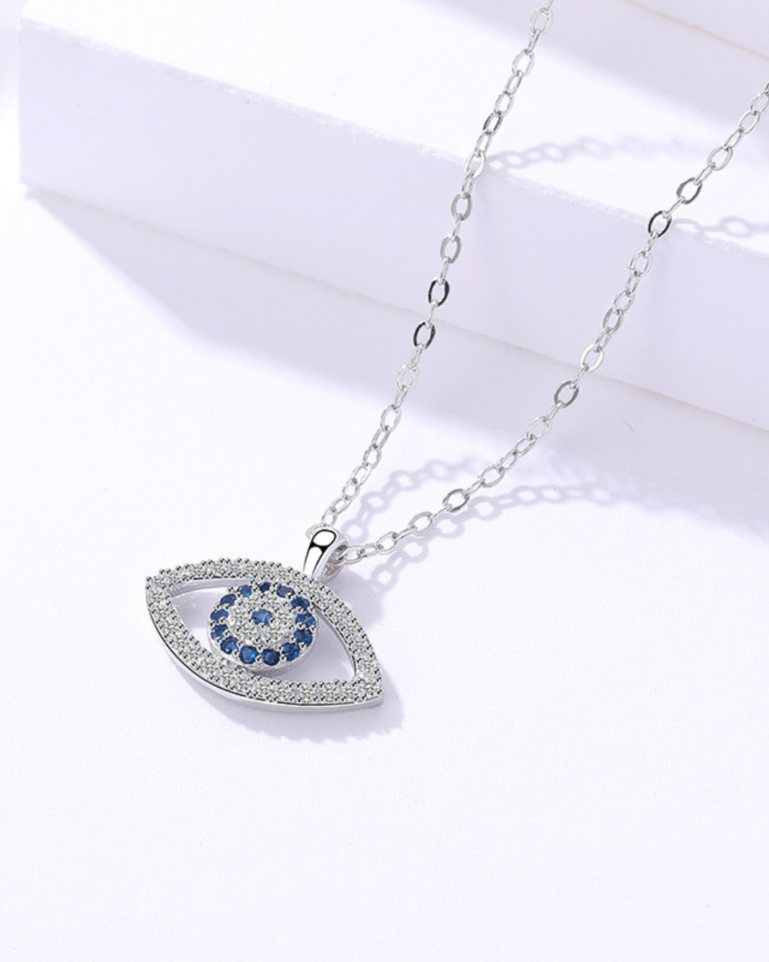 Azure eye necklace